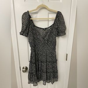 Black floral sundress